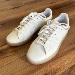 Womens White Adidas Sneakers-Size 7.5